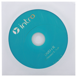 Intro DVD+R INTRO 16X 4,7GB  конверт (150/600/14400)