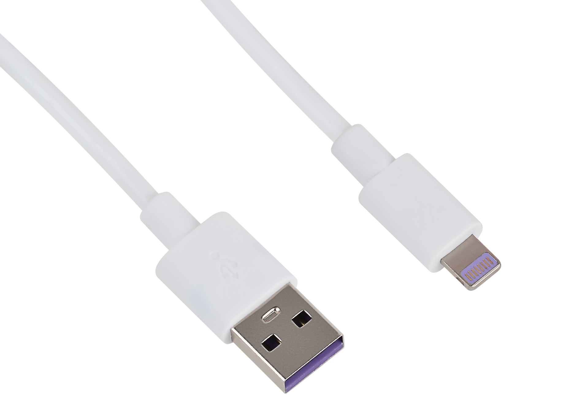 USB кабель Intro CI450 lightning белый 1м